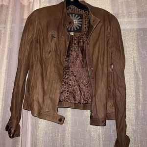 UGG suede jacket Brown women’s xs